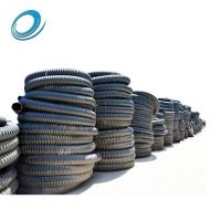 50mm hdpe spiral corrugated pipe pe carbon corrugated pipe for underground wire protection 