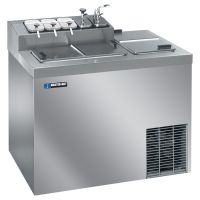 MASTER-BILT FLR-60SE STAINLESS STEEL FINISH FLIP TOP ICE CREAM DIPPING CABINET WITH TOPPING RAIL - 43"