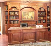 Curio desk / Cabinets Set (Solid Wood)