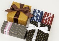 Gravure Printing Zig Zag Gift Wrapping Paper DESIGNWRAP