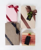 Gravure Printing Simple Line Gift Wrapping Paper DESIGNWRAP