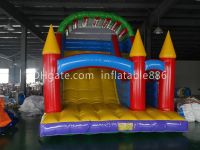 Outdoor Inflatable Slide Games With Factory Price Dry Slide For Kids For Commercial Use Inflatable Land Slide With Climbing Steps