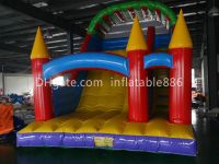 Outdoor Inflatable Slide Games With Factory Price Dry Slide For Kids For Commercial Use Inflatable Land Slide With Climbing Steps