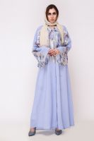 Abaya Modest Fashion Blues BARS