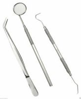 5 Pcs Stainless Steel Dental Mouth Mirror Dental Oral Hygiene Tool Kit