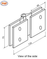 PNP990N-2 Glass To Glass 135 Degree Front Hinges