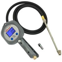 255psi tire pressure gauge with rubber hose and brass chuck automotive digi pressure glass tire inflator gauge