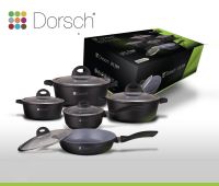 10 Pieces Non-stick Ceramic Cookware Set Black color