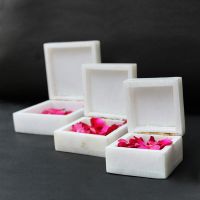 Marble Gift Boxes Inlay With Semi Precious Stone
