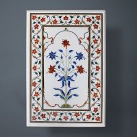 Handcrafted Central Table Inlay With Semi Precious Stone