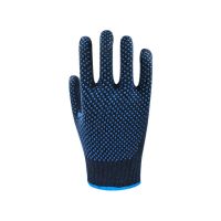 Professional Working Gloves Navy Blue Polycotton Shell Blue Pvc Dots Coating Work Safety Gloves Cotton Gloves