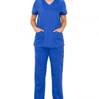 Doctor Uniforms Medical Nursing Scrubs Uniform Clinic Scrub Sets Short Sleeve Tops+Pants Uniform
