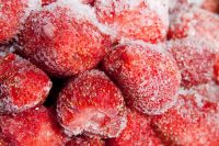 Frozen strawberries