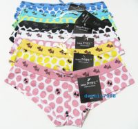 Scottish Terrier w/polka dots boyshorts panties S~XL