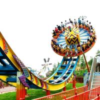 Theme park thrilling and amazing large amusement rides mega disk'o for