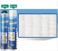 Straw Adhesive  Pu Foam Polyurethane Foam  Draw Gun Spray Polyurethane Foam