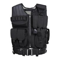 Fashion Black Outdoor Airsoft Military Tactical Hunting Men Vest