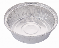 Aluminium Foil Container Round Kitchen Plates With Lid