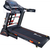 Powermax Fitness TDA-230M (2.0 HP), Semi-Auto Lubrication, Motorized Treadmill with Massager, Dumbbells, Sit-up & Twister (Free Installation Service)