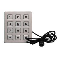 12 keys stainless steel keypad for access control