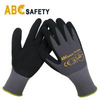 DDSAFETY Wholesale In China 13G Latex crinkle finish, coated on palm and finger latex crinkle glove