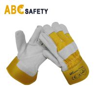 Hot Sale Cow Split Leather Gloves for Working
