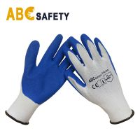 DDSAFETY Wholesale In China 13G latex crinkle gloves