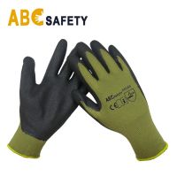 Construction 13G black nitrile coated Sandy finish glove