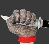 DDDSAFETY OEM BSCI wrist wrap Highest Level Cut Resistant Stainless Steel Metal Mesh Chain mesh Meat Cutting Food Processing Knife Â Butcher Glove