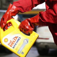 DDsafety 15+years,Smooth Fully Dipped Â Gloves Waterproof Oil Chemical Resistant Cheap Â Red PVC Work Gloves Industrial