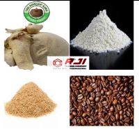 konjac powder, wheat flour, wheat bran and coffee beans