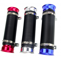 Universal 76mm Turbo Multi Flexible Air Intake Pipe (sliver,red,blue)