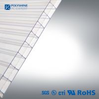 16 Mm Polycarbonate Hollow Sheet With Clear Color 