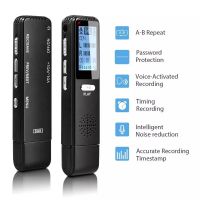 V25 8gb/16gb/32gb Digital Voice Activated Recorder Hd Recording Of Lectures And Meetings With Microphone, Noise Reduction Audio, High Quality Sound, Portable Mini Dictaphone Voice Recorder