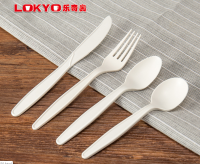 IBAOR PLA ECO biodegradable cutlery set tableware knife, fork, spoon manufacturer