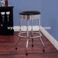 Bar stools Bar Chairs with backrest, chrome plate high quality 360-degree rotatable Swivel