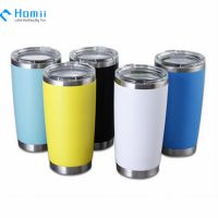 Hangzhou homii Industry 20oz 30oz stainless steel double wall coffee thermos cup set insulated flask coffee tumblers wine mug 