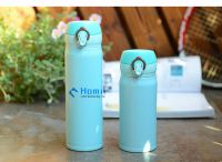 Hangzhou Homii Industry 500ml Travel Coffee Flask Stainless Steel Vacuum Insulated Push Botton Drinking Sport Bottles 