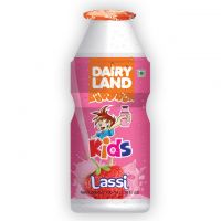 Dairy Land Kids Lassi (yogurt, Strawberry, Mango And Banana Flavor) 100 Ml