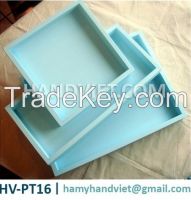 Rectangular lacquer tray
