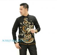 Batik - Men's batik shirt - Modern Batik - Men's Fashion - coffee motif