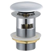 Brass waste for wash basin 1 1/4" with overflow(B10001CP)