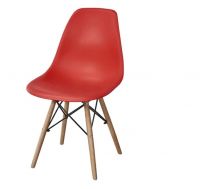 Colorful baby wooden chair retro baby wood leg plastic chairs