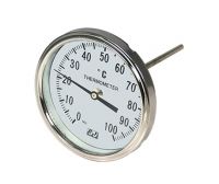 Bimetallic back mount Thermometer