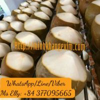 Fresh Green Coconut Two Top Cutting