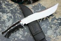Custom Handmade D2 Steel Hunting Amazing Bowie Knife With Bull Horn Handle