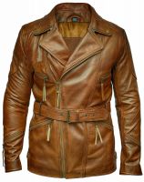 Dean Winchester Supernatural Distressed Brown 100% Real Leather Jacket Coat