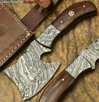 CUTLERY SALVATION CUSTOM HANDMADE DAMASCUS STEEL HATCHET AXE