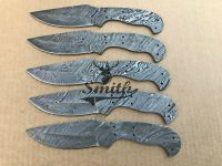 Lot of 5 Damascus Steel Blank Blade Knife for Knife Making Supplies