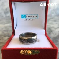 Handmade Custom Damascus Steel Ring Wedding Band 8mm Rust free